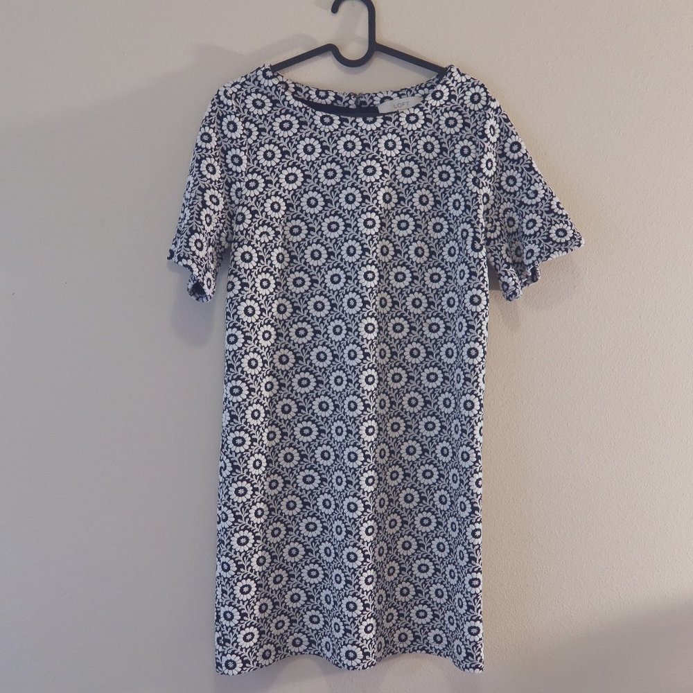 Loft Floral Printed Knit Dress